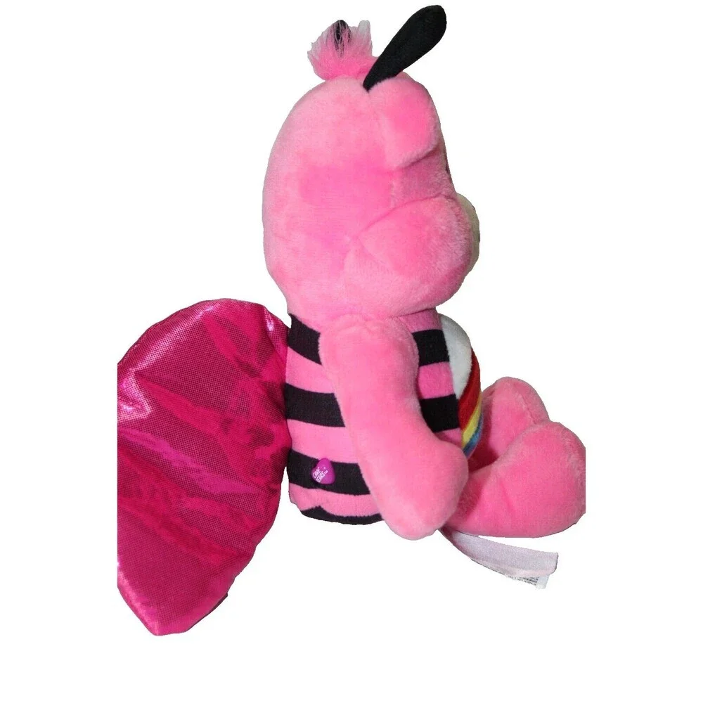 Care Bears Lady Bug Cheer Rainbow Wings Pink Special Edition Stuffed Animal 10